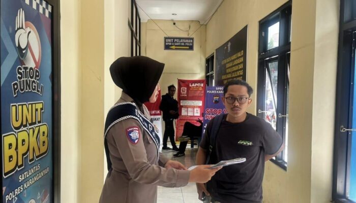 Polantas Menyapa di Satlantas Karanganyar, Pelayanan BPKB Semakin Mudah dan Transparan