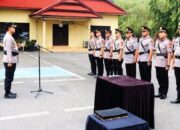 Upacara Pelantikan Dan Serah Terima Jabatan Dipimpin KAPOLRES WAJO, AKBP MUHAMMAD ROSID RIDHO, S.I.K.