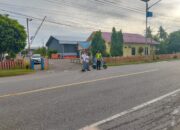 Strong Point Pagi, Polsek Blang Mangat Atur Lalu Lintas di Depan Sekolah