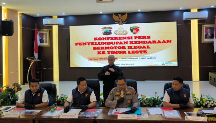 Polda Jateng Bongkar Sindikat Ekspor Ilegal Lintas Negara, Selundupkan Ribuan Unit Motor ke Timor Leste