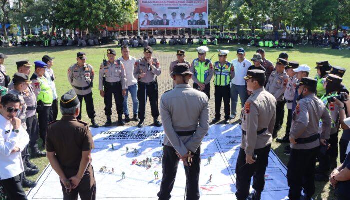 Simulasi Sispamkota Digelar di Kendal, Polisi Siap Amankan Aksi May Day 2026