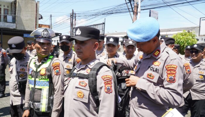 Polres Sukoharjo Gelar Apel Pengamanan May Day di Kartasura, Kedepankan Sikap Humanis Tanpa Senjata
