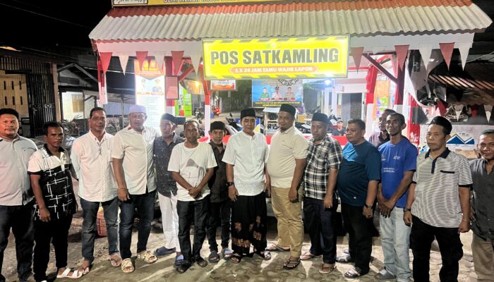 Kapolres Lhokseumawe Tinjau Pos Siskamling Pusong Lama, Dorong Peran Aktif Warga Jaga Kamtibmas