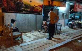 Patroli Malam Polsek Muara Dua Jaga Kondusivitas Kamtibmas di Sejumlah Desa