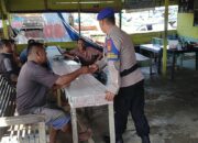 Sat Pol Airud Polres Lhokseumawe Patroli Dialogis di PPI Pusong Lama, Nelayan Diimbau Waspada Cuaca Ekstrem