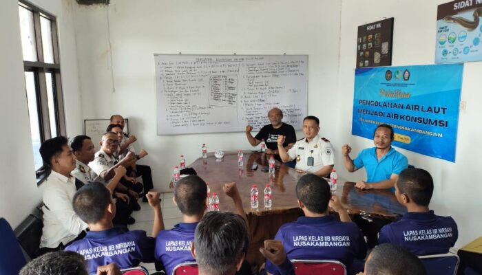 PELATIHAN PENGOLAHAN AIR LAUT MENJADI AIR KONSUMSI, LAPAS BATU DORONG INOVASI DAN KEMANDIRIAN WBP
