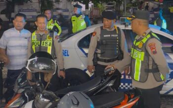 Antisipasi Balap Liar, Polres Sragen Amankan 63 Motor Knalpot Brong, Pelanggar Digiring Jalan Kaki ke Mapolres