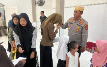 Sambut Idul Adha, Kapolres Lhokseumawe Santuni Anak Yatim di Pusong Lama