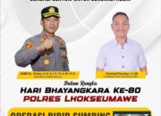 Peringati Hari Bhayangkara ke-80, Polres Lhokseumawe Gelar Operasi Bibir Sumbing dan Celah Langit Gratis