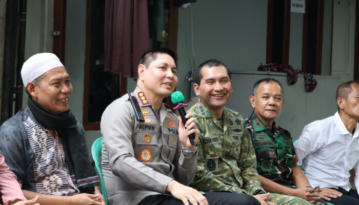Kapolres Metro Jakarta Timur dan Dandim 0505 Jakarta Timur Perkuat Sinergi Bersama Warga Melalui Jaga Jakarta On The Spot di Klender