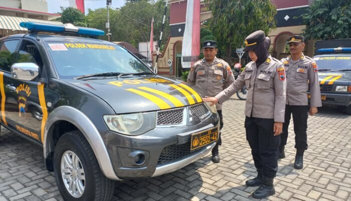 Polresta Pati Lakukan Pengecekan Kendaraan Dinas, Guna Siap Operasional Cegah Karhutla