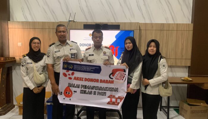 Semangat kemerdekaan, pegawai Bapas Pati sumbangkan darah untuk sesama