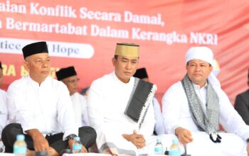 Kapolres Lhokseumawe Hadiri Zikir Akbar dan Doa Bersama Peringatan 21 Tahun Perdamaian Aceh