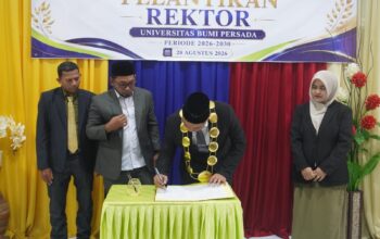 Assoc. Prof. Dr. Mariyudi, SE., MM Dilantik Sebagai Rektor Universitas Bumi Persada Periode 2026 – 2030