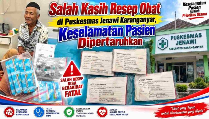 Salah Kasih Resep Obat di Puskesmas Jenawi Karanganyar, Keselamatan Pasien Dipertaruhkan