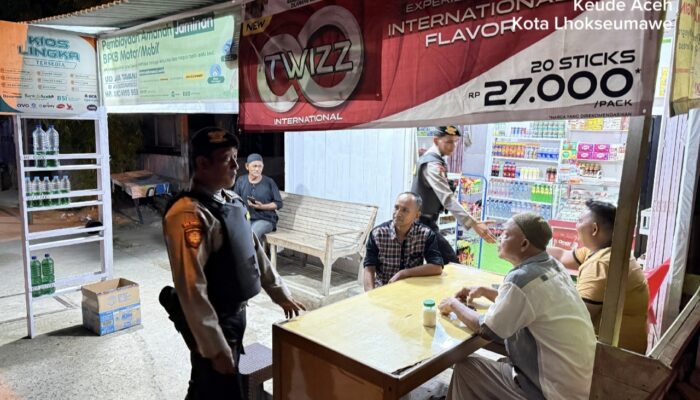 Cegah Kejahatan Malam Hari, Polres Lhokseumawe Perkuat Patroli Peritis di Lhokseumawe
