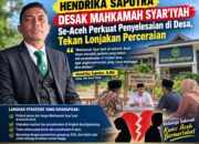 Hendrika Saputra Desak Mahkamah Syar’iyah Idi dan Se-Aceh Perkuat Penyelesaian di Desa, Tekan Lonjakan Perceraian