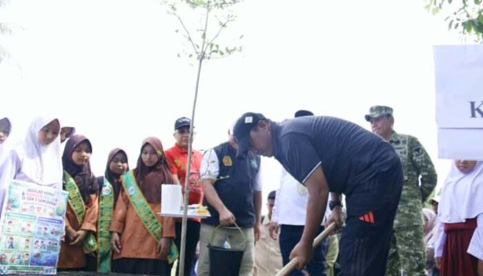 Kapolres Lhokseumawe Hadiri Penanaman Pohon di Komplek Makam Sultanah Nahrasyiyah