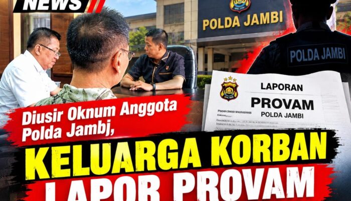 “Provam Polri Terima Laporan Keluarga Korban, Oknum Akp IRW Polda Jambi karena Arogan, Kasar dan Usir Keluarga Korban”