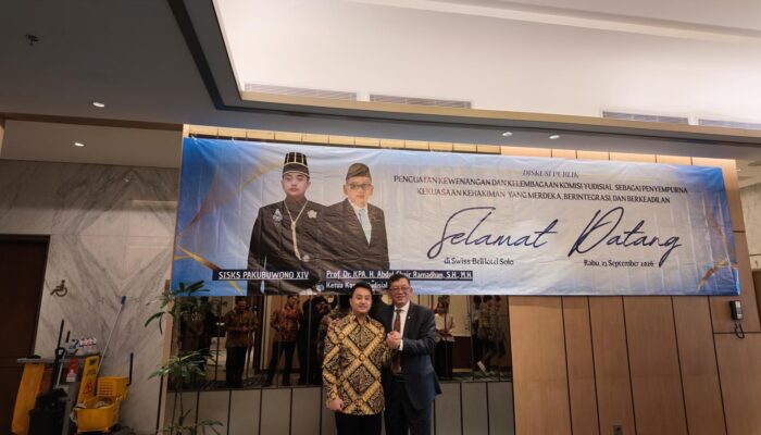 Dihadiri PB XIV Purbaya, KY Bahas Penguatan Kewenangan untuk Wujudkan Peradilan Berintegritas