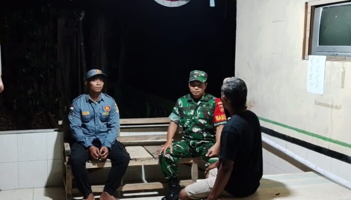 Demi Terciptanya Keamanan Dan Kenyamanan Malam Hari, Ini Peran Babinsa Diwilayah