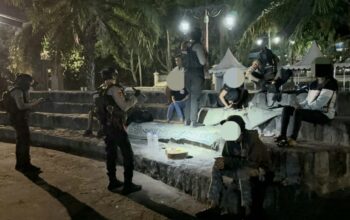 Tim Sparta Polresta Surakarta Amankan 7 Muda-Mudi Diduga Pesta Miras di Taman ISI