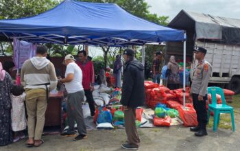 Amankan Pasar Murah, Polsek Kute Panang Hadir Beri Rasa Aman bagi Masyarakat