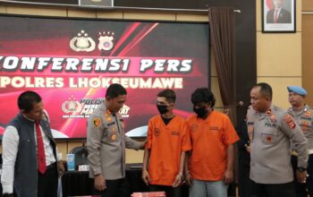 Polres Lhokseumawe Gagalkan Peredaran Rokok Ilegal, Dua Tersangka Diamankan