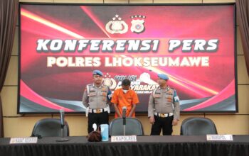 Polres Lhokseumawe Tahan Mantan Ketua Dekopinda, Diduga Korupsi Aset Negara