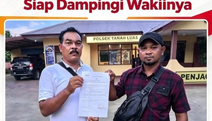 Samsul Bahri Resmi Laporkan Dugaan Perampasan Kunci dan Pengembokan Sepeda Motor ke Polsek Tanah Luas Aceh Utara,ketua APPI Aceh Utara Mendampingi