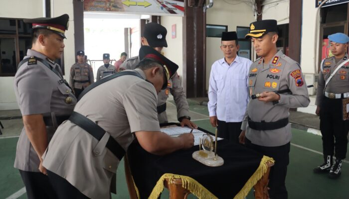 Kapolres Wonogiri Pimpin Sertijab Kabag Ops dan Kasat Reskrim, Tekankan Profesionalisme dan Soliditas