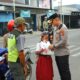 Kapolres Belitung Pimpin Strong Point Di SD Negeri 1 Tanjungpandan, Wujudkan Kelancaran Lalu Lintas Dan Keselamatan Pelajar